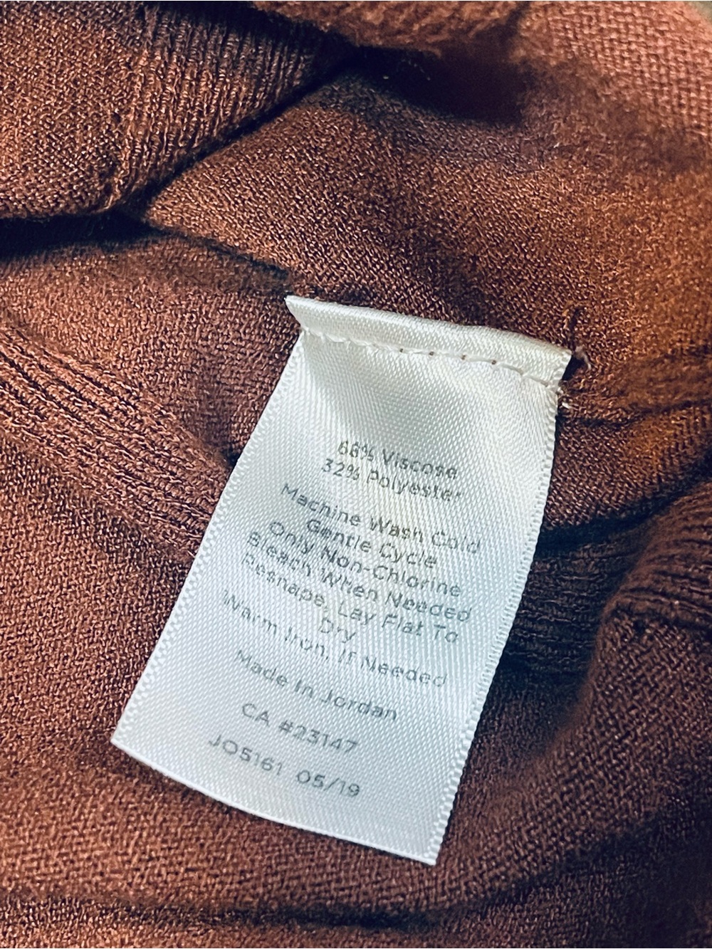 Talbots Rust Brown Knit Long-Sleeve Top - Picture 4 of 7
